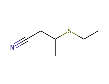 Molecular Structure of 58777-72-3 (Butanenitrile, 3-(ethylthio)-)