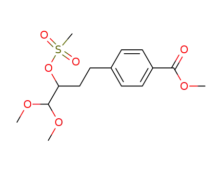 4-{3-[(methylsulfonyl)oxy]-4,4-dimethoxybutyl}benzoic acid methyl ester