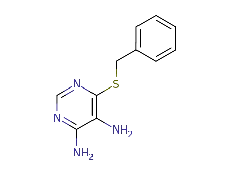 6-benzylsulfanyl-pyrimidine-4,5-diamine