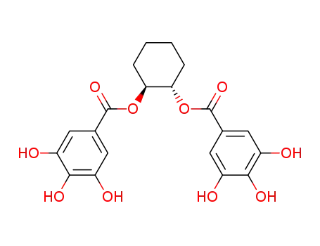 Molecular Structure of 111241-18-0 (trans-1,2-bis[(3,4,5-trihydroxybenzoyl)oxy]cyclohexane)