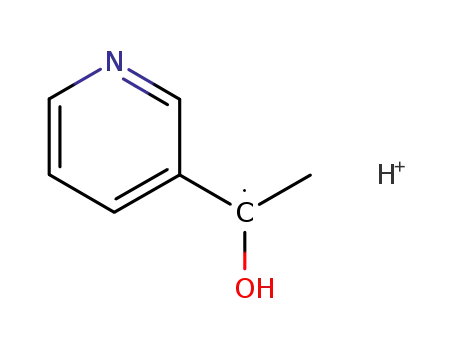 Molecular Structure of 7606-26-0 ((R)-1-(3-Pyridyl)ethanol)