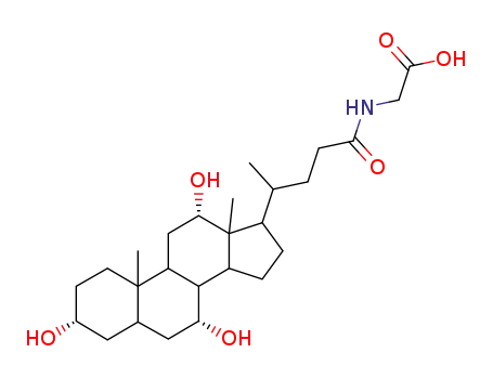 Molecular Structure of 107589-98-0 (3β-Glycocholic Acid)