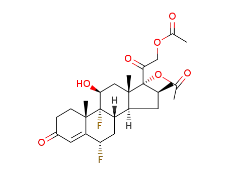 6α,9α-difluoro-11β,17α,21-trihydroxy-16β-methylpregn-4-ene-3,20-dione 17,21-diacetate