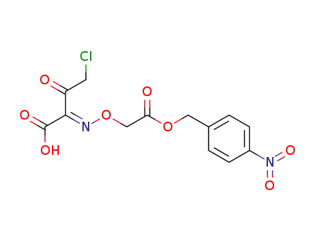 (5E)-4-chloro-2-p-nitrobenzyloxycarbonylmethoxyimino-3-oxobutyric acid