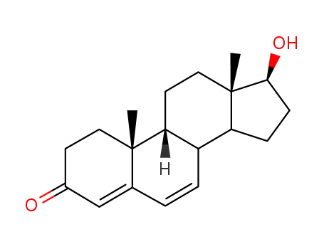 Molecular Structure of 3591-23-9 (17β-Hydroxy-9β-androsta-4.6-dien-3-on)