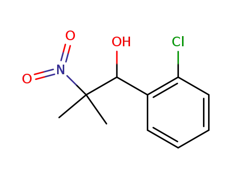Molecular Structure of 32442-74-3 (Benzenemethanol, 2-chloro-a-(1-methyl-1-nitroethyl)-)