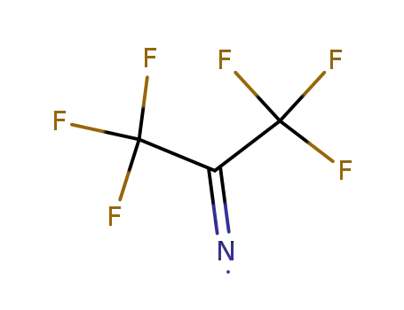 (CF<sub>3</sub>)2CN-radical