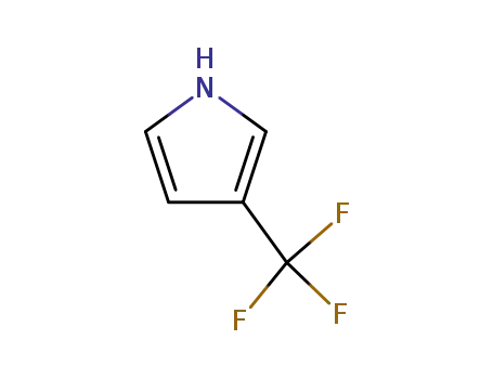 Molecular Structure of 71580-26-2 (1H-Pyrrole, 3-(trifluoromethyl)-)