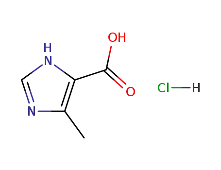 Molecular Structure of 82616-95-3 (4-Methyl-1H-imidazole-5-carboxylic acid hydrochloride)