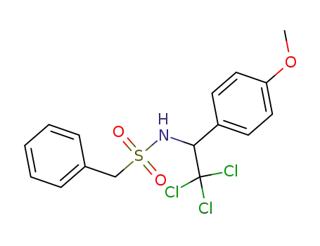 phenyl-N-[2,2,2-trichloro-1-(4-methoxyphenyl)ethyl]methanesulfonamide