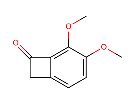 Molecular Structure of 81447-58-7 (Bicyclo[4.2.0]octa-1,3,5-trien-7-one, 4,5-dimethoxy-)
