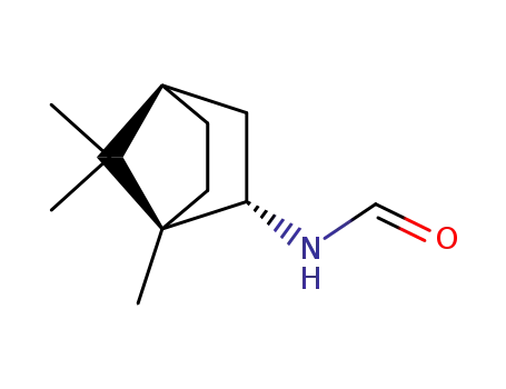 Molecular Structure of 24629-79-6 (N-(1,7,7-trimethylbicyclo[2.2.1]hept-2-yl)formamide)