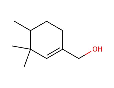Molecular Structure of 90974-65-5 (1-hydroxymethyl-3,3,4-trimethyl-1-cyclohexene)