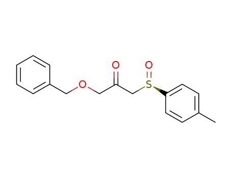 Molecular Structure of 112497-09-3 (2-Propanone, 1-[(4-methylphenyl)sulfinyl]-3-(phenylmethoxy)-, (R)-)