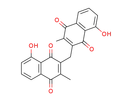 Molecular Structure of 58275-00-6 (methylene-3,3'-diplumbagin)