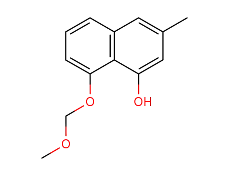 Molecular Structure of 106914-40-3 (8-methoxymethoxy-3-methyl-1-naphthalenol)
