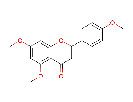 Molecular Structure of 66074-95-1 (4H-1-Benzopyran-4-one,
2,3-dihydro-5,7-dimethoxy-2-(4-methoxyphenyl)-)