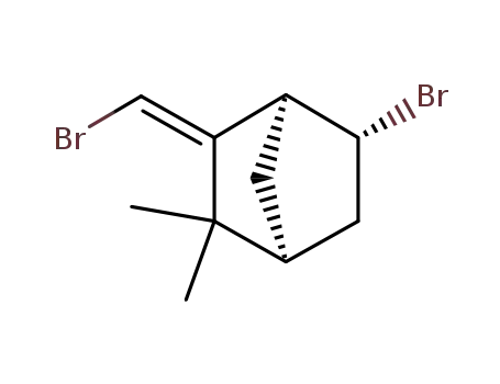 Molecular Structure of 66107-55-9 (Bicyclo[2.2.1]heptane, 5-bromo-3-(bromomethylene)-2,2-dimethyl-)