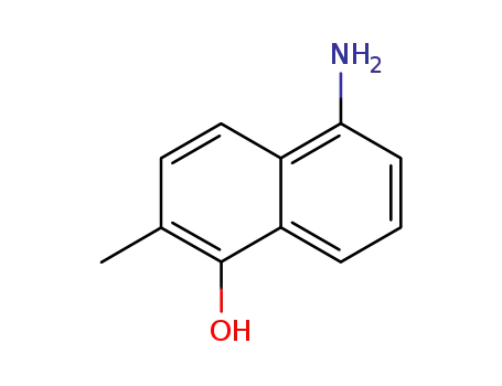 Molecular Structure of 116415-34-0 (1-Naphthalenol, 5-amino-2-methyl-)