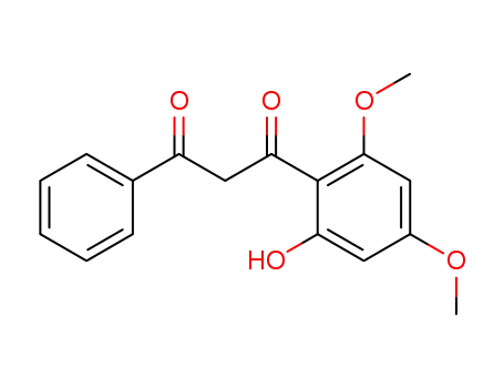 Molecular Structure of 33507-94-7 (1-(2-hydroxy-4,6-dimethoxyphenyl)-3-phenylpropane-1,3-dione)