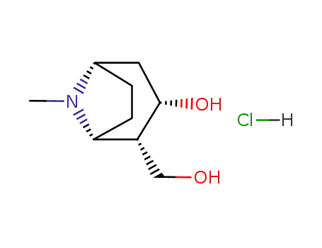(1<i>R</i>)-2<i>exo</i>-hydroxymethyl-tropane-3<i>exo</i>-ol; hydrochloride