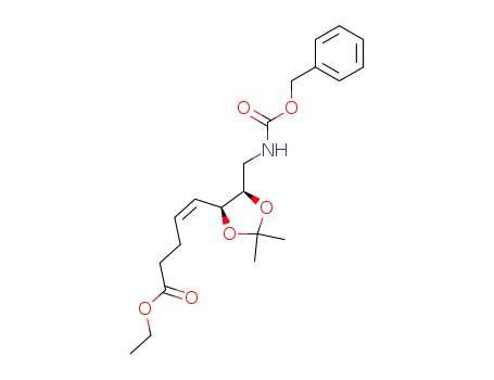(Z)-5-[(4S,5R)-5-(Benzyloxycarbonylamino-methyl)-2,2-dimethyl-[1,3]dioxolan-4-yl]-pent-4-enoic acid ethyl ester