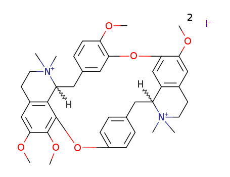 Tubocuraranium,6,6',7',12'-tetramethoxy-2,2,2',2'-tetramethyl-, diiodide, (1b)- (9CI)