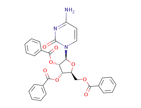 Molecular Structure of 109923-74-2 (2',3',5'-tri-Obenzoyl-L-cytidine)