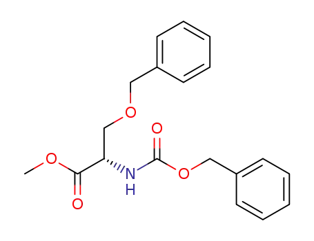 Molecular Structure of 142034-28-4 (L-Serine, N-[(phenylmethoxy)carbonyl]-O-(phenylmethyl)-, methyl ester)