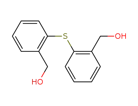 Molecular Structure of 38059-09-5 ((2-{[2-(HYDROXYMETHYL)PHENYL]THIO}PHENYL)METHANOL)