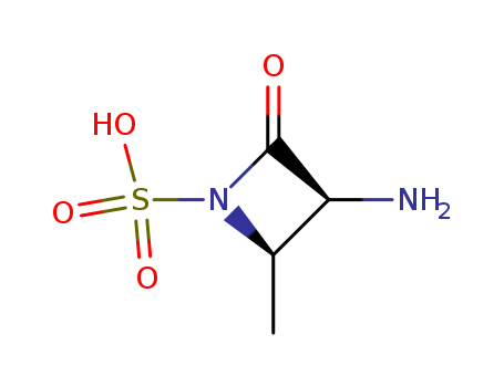 1-Azetidinesulfonic acid, 3-amino-2-methyl-4-oxo-, trans-