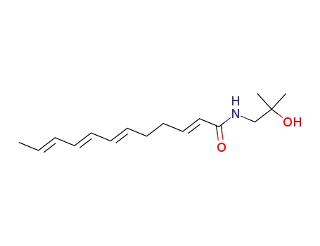 2,6,8,10-Dodecatetraenamide, N-(2-hydroxy-2-methylpropyl)-,
(2E,6E,8E,10E)-