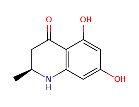Molecular Structure of 65511-03-7 ((-)-2,3-dihydro-5,7-dihydroxy-2-methyl-4-quinolone)