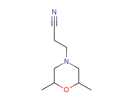 Molecular Structure of 84145-73-3 (2,6-dimethyl-4-morpholinepropiononitrile)