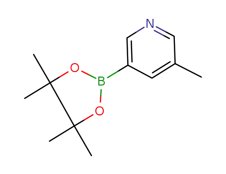 Molecular Structure of 1171891-42-1 (3-methyl-5-(4,4,5,5-tetramethyl-1,3,2-dioxaborolan-2-yl)pyridine)