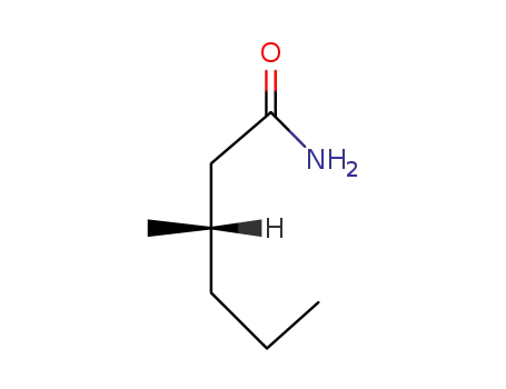 Molecular Structure of 89855-01-6 (3-methyl-hexanoic acid amide)