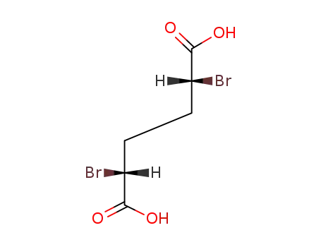 Molecular Structure of 14635-99-5 ((+)-2,5-Dibromohexanedioic acid)