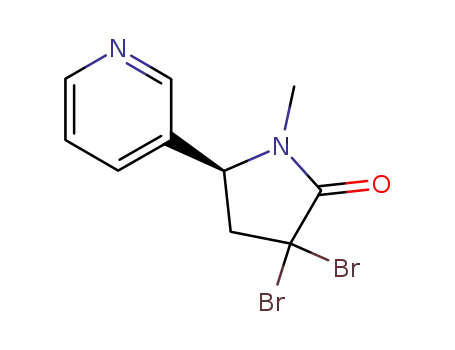 Molecular Structure of 74093-56-4 (3,3-DibroMo Cotinine)