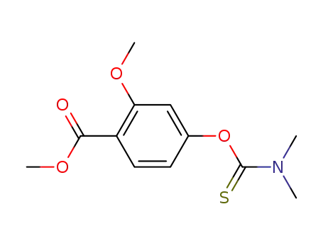 Benzoic acid, 4-[(dimethylamino)thioxomethoxy]-2-methoxy-, methyl
ester