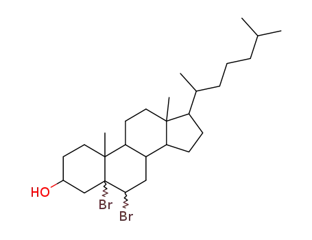 (3S,8S,9S,10R,13R,14S,17R)-5,6-dibromo-10,13-dimethyl-17-[(2R)-6-methylheptan-2-yl]-1,2,3,4,6,7,8,9,11,12,14,15,16,17-tetradecahydrocyclopenta[a]phenanthren-3-ol
