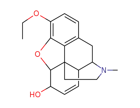 Molecular Structure of 76-58-4 (Morphinan-6-ol,7,8-didehydro-4,5-epoxy-3-ethoxy-17-methyl-, (5a,6a)-)