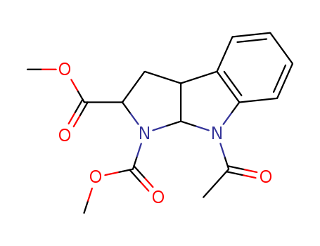 Dimethyl-(2S, 3aR, 8aS)-8-acetyl-1,2,3,3a,8a-hexahydropyrrolo[2,3]indol-1,2-dicarboxylate