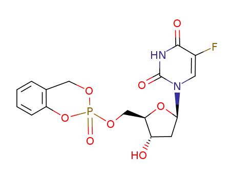 5-Fluoro-1-[(2R,4S,5R)-4-hydroxy-5-(2-oxo-4H-2λ<sup>5</sup>-benzo[1,3,2]dioxaphosphinin-2-yloxymethyl)-tetrahydro-furan-2-yl]-1H-pyrimidine-2,4-dione