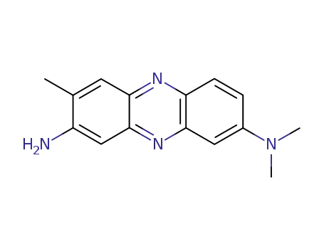 Molecular Structure of 366-13-2 (2-Methyl-3-amino-7-(dimethylamino)phenazine)