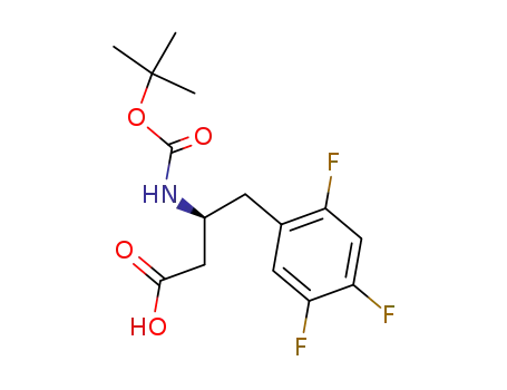 Molecular Structure of 922178-94-7 (BOC-(S)-3-AMINO-4-(2,4,5-TRIFLUORO-PHENYL)-BUTYRIC ACID)