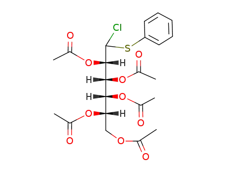 2,3,4,5,6-penta-O-acetyl-1-chloro-S-phenyl-1-thio-L-galactitol