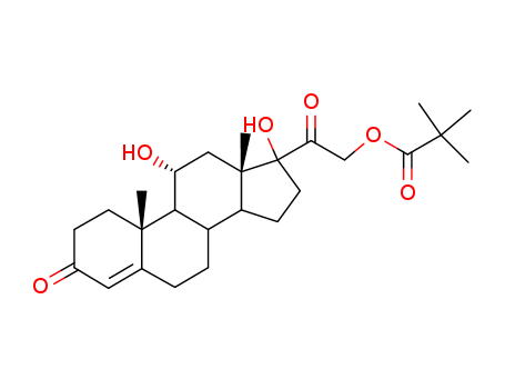 Pregn-4-ene-3,20-dione,21-(2,2-dimethyl-1-oxopropoxy)-11,17-dihydroxy-, (11b)- (9CI)
