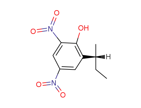 Molecular Structure of 88-85-7 (4,6-Dinitro-2-sec-butylphenol)
