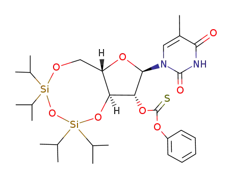 1-<2'-O-Phenoxythiocarbonyl-3',5'-O-(1,1,3,3-tetraisopropyldisiloxane-1,3-diyl)-α-L-arabinofuranosyl>thymine