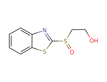 Molecular Structure of 80142-39-8 (2-benzothiazolyl 2-hydroxyethyl sulfoxide)